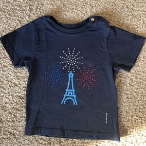 Jacadi Eiffel Towel Tee 18M Excellent Condition Parisian Chic